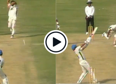 Watch: Azhar Ali pulls off ridiculous reverse ramp from Fawad Alam-like stance in brisk Quaid-e-Azam hundred