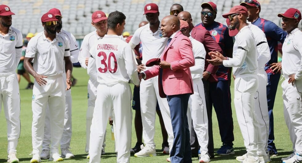 Tagenarine Chanderpaul, son of Shivnarine, gets West Indies Test cap from Brian Lara