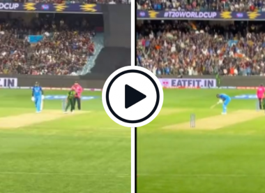 Watch: The crowd footage that shows Kohli’s six off Rauf – and Pandya’s reaction – in an incredible new light