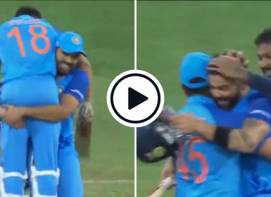 Watch: Rohit Sharma lifts Virat Kohli over shoulder in jubilation after India-Pakistan T20 World Cup classic