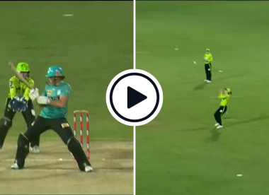Watch: Brisbane Heat batter scoops big full toss onto wicketkeeper’s helmet, gets caught at point in bizarre WBBL dismissal