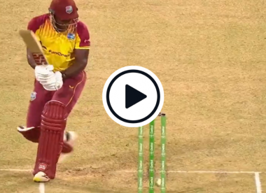 Watch: 'Heavy bails' stay intact despite ball thudding into off stump in Australia-West Indies T20I