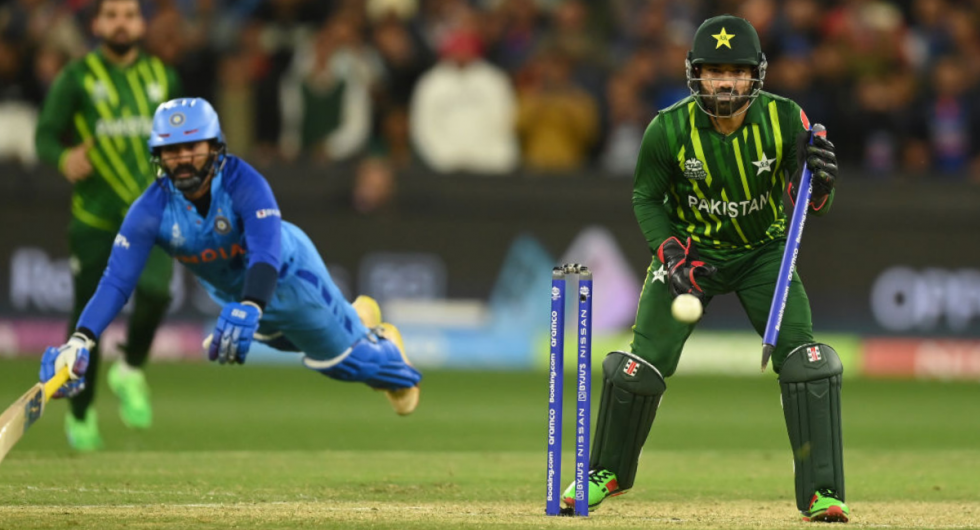 Mohammad Rizwan stood back to the stumps for four of the six deliveries against India in the T20 World Cup 2022
