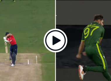 Watch: Extra bounce, nip away - Haris Rauf rips out Jos Buttler with rapid, rising pearler