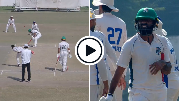 Watch: 18-year-old Hunain Shah, younger brother of Naseem, takes maiden first-class wicket with vicious, glove-smashing delivery