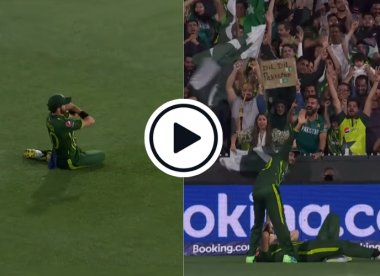 Watch: Shaheen Afridi takes 'incredible' catch but goes off injured in T20 World Cup final turning point