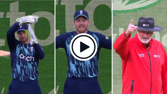 Watch: What you waiting for? – umpire Wilson waits for Buttler to demand Smith’s wicket in bizarre sequence