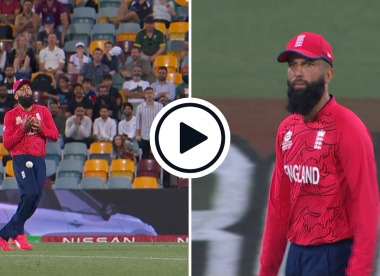 Watch: 'An unbelievable drop' - Moeen Ali puts down simple chance off Glenn Phillips in crucial T20 World Cup game