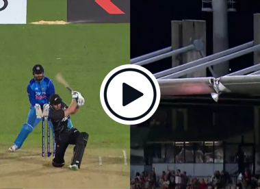 Watch: Glenn Phillips smashes massive six onto stadium roof in latest blistering T20I blitz