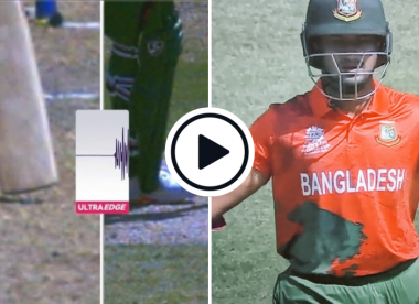 Watch: 'Very unlucky' - Shakib Al Hasan given out lbw on review despite UltraEdge spike