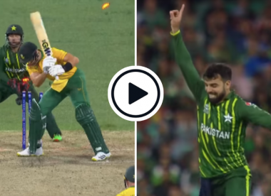 Watch: Shadab Khan turns match around with two-wicket, two-ball wonder over against South Africa