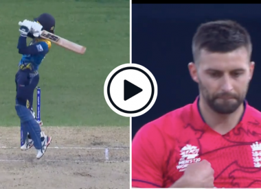 Watch: Pathum Nissanka uppercuts 95mph Mark Wood bouncer for six in 17-run over