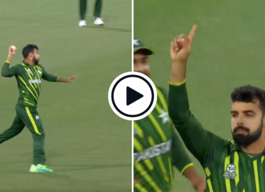 Watch: Shadab Khan hits bulls-eye, runs out Conway with direct hit in T20 World Cup semifinal