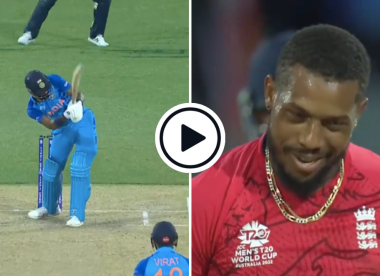 Watch: 'A touch of SKY and a touch of MS Dhoni' - Hardik Pandya pulls then helicopters Chris Jordan for two sixes in two balls