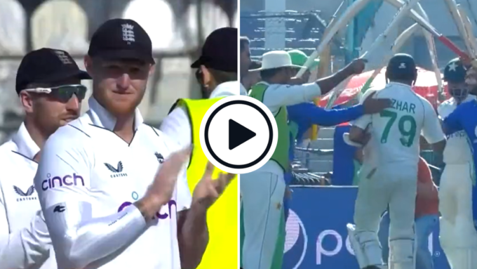 Watch: Azhar Ali walks away one final time, gets guard of honour from teammates, applause from England