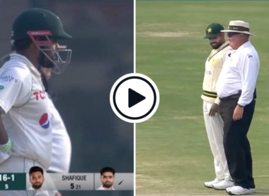 Watch: Babar Azam and Marais Erasmus combine to recreate hilarious belly-out meme on the field