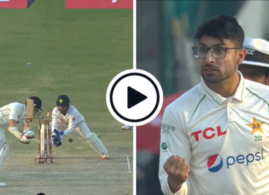 Watch: Abrar Ahmed bamboozles pinch hitter-opener Michael Bracewell, picks up first-over wicket