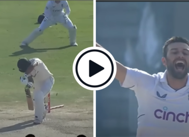 Watch: Mark Wood smashes stumps, pushes speed gun in hair-raising four-for to spark dramatic Pakistan collapse