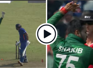 Watch: Shakib bowls Rohit through gate, rips ball past outside edge into top of off in sensational, match-winning ODI five-for