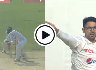 Watch: Debutant mystery spinner Abrar Ahmed bowls Zak Crawley through gate with wicked googly in first over