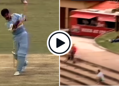 Watch: 'Dancing in the aisles' pt.1 - The 1992 no-helmet Srikkanth six off 'world's fastest' Patrick Patterson