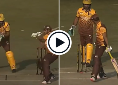 Watch: 52-year-old Mushtaq Ahmed reprises old magic, sets up batter with wide before bowling him with a googly