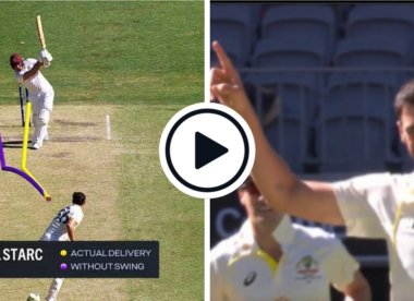 Watch: Mitchell Starc finds dramatic new-ball swing, swerves 90mph rocket back between West Indies batter's bat-pad gap