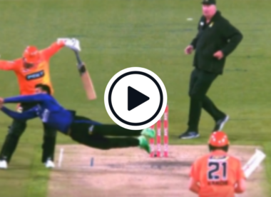 Watch: 'An absolute screamer' - Shadab Khan flies horizontal, takes stunning caught and bowled in BBL