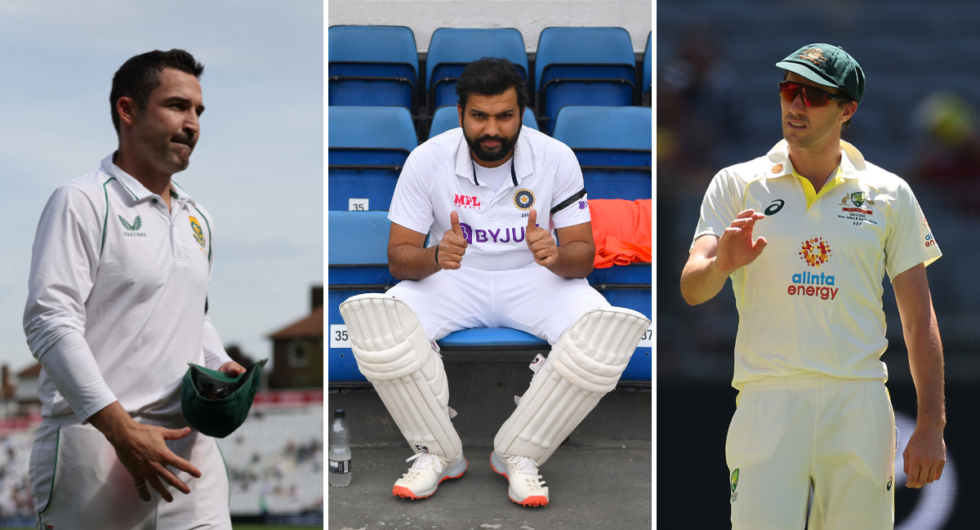 South Africa captain Dean Elgar, India captain Rohit Sharma and Australia captain Pat Cummins, all in the hunt to make the 2023 World Test Championship (WTC) final
