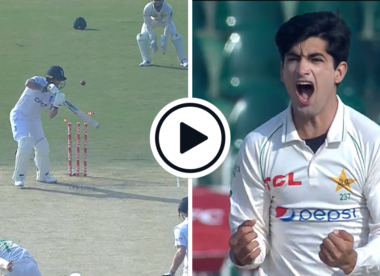 Watch: Naseem Shah outfoxes Ben Stokes with slower ball, hits top of stumps and roars