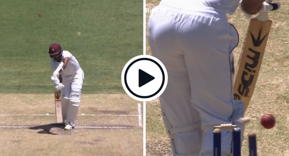 Watch: Pat Cummins bowls Kraigg Brathwaite for his 200th Test wicket