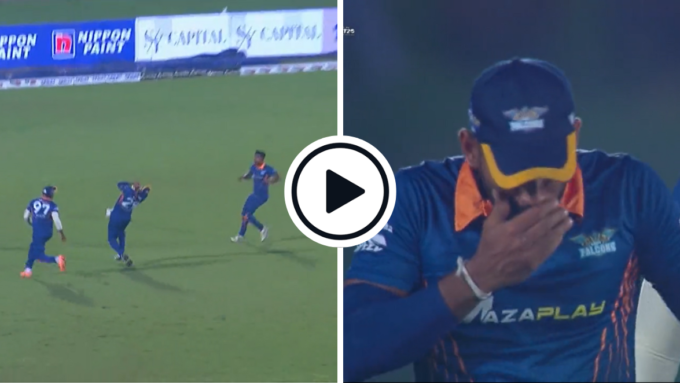 Sri Lanka all-rounder gets hit in mouth by ball, loses four teeth, still claims catch