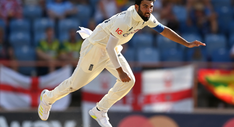 Saqib Mahmood made his Test debut for England in 2022