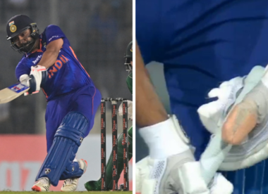Rohit Sharma, with a dislocated thumb, blasts heroic fifty from No.9 to take India agonisingly close to astonishing win