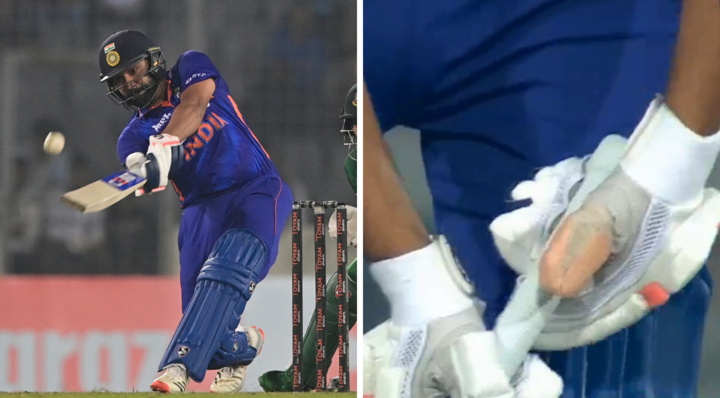 Rohit Sharma fifty with injury for India against Bangladesh 2nd ODI Mirpur 2022/23