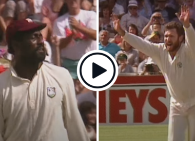 Watch: Three long-hops, a shocker and a drag-on - Allan Border takes fortuitous seven-for to rout Viv Richards' West Indies on Australia Day