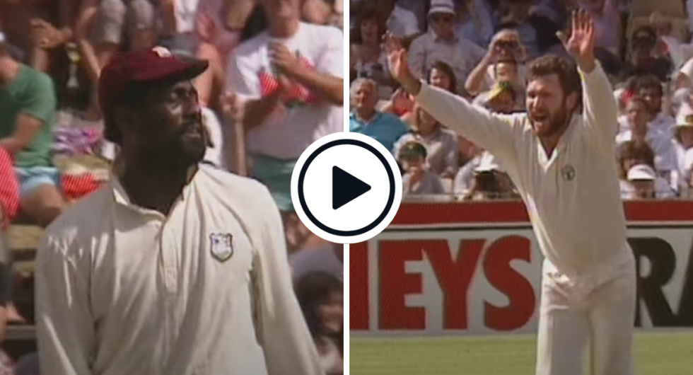 Allan Border takes 7-46 against West Indies at Sydney in 1988/89