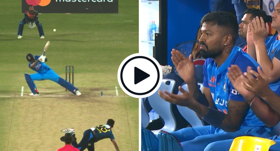 Watch: Suryakumar Yadav scoops on the way to his hundred, India captain Hardik Pandya applauds