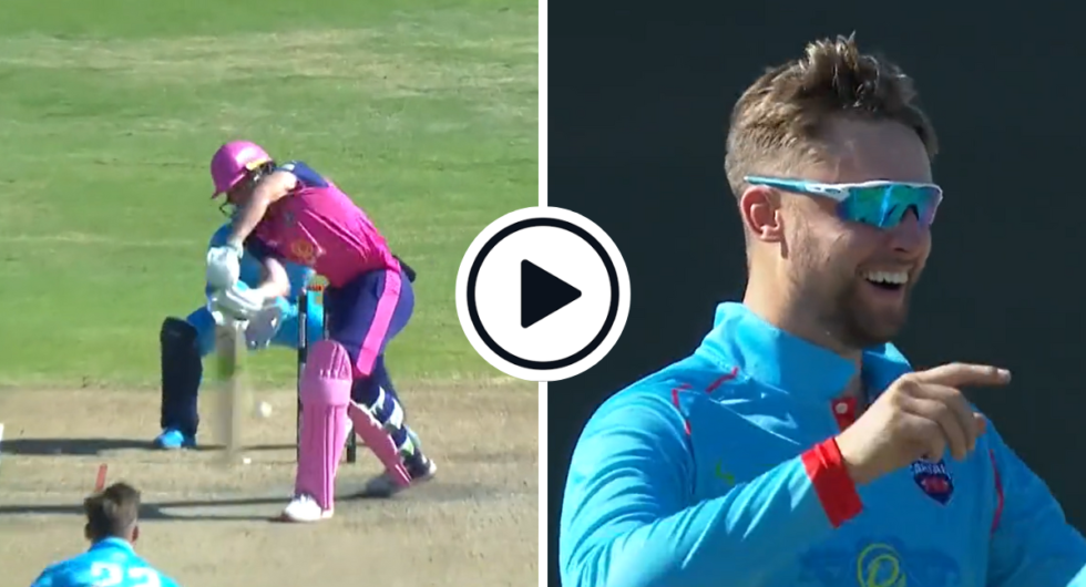 Watch: Will Jacks turns the ball back through the gate of Jos Buttler and celebrates
