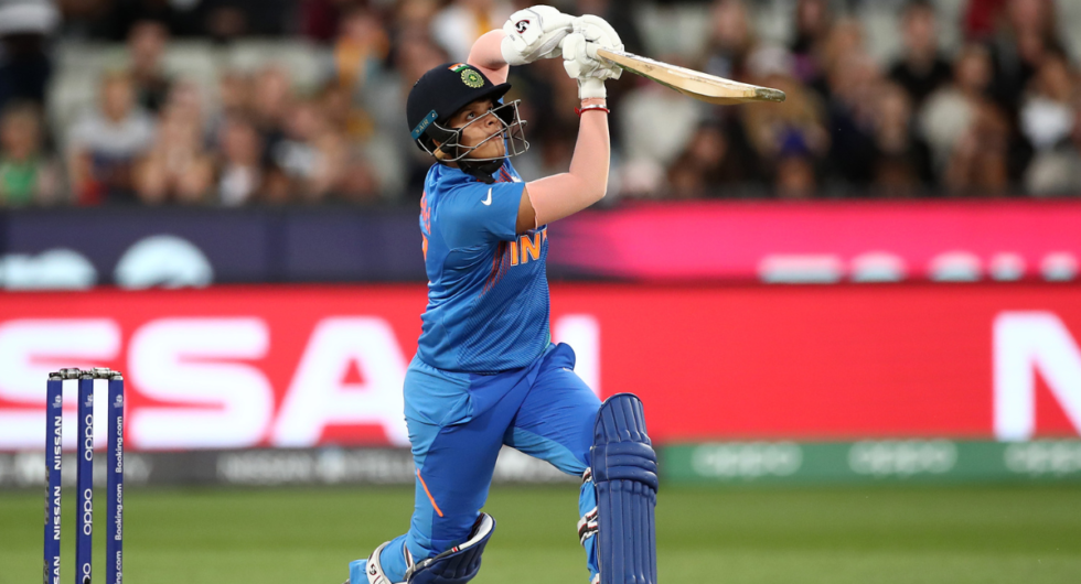 Shafali Verma of India bats during the ICC Women's T20 Cricket World Cup Final match between India and Australia at the Melbourne Cricket Ground