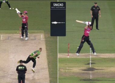 “I’m not sure how they’ve come up with that” – Jordan Silk given out caught behind on review despite replays suggesting the opposite