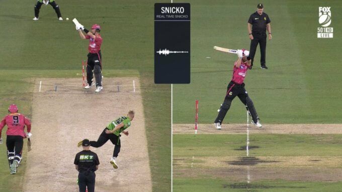 “I’m not sure how they’ve come up with that” – Jordan Silk given out caught behind on review despite replays suggesting the opposite