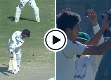 Watch: Mir Hamza breaks four-year drought, doubles Test wicket tally with first-ball beauty to Devon Conway