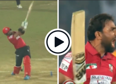 Watch: Iftikhar Ahmed smashes three sixes in a row against Haris Rauf during record-breaking, 45-ball T20 ton