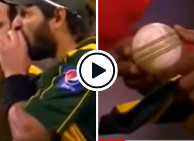 Watch: 'I was trying to smell it' - the bizarre bite of a cricket ball that landed Shahid Afridi a two-match ban