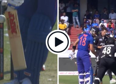 Watch: Virat Kohli left stunned after being bowled by gripping Mitchell Santner beauty