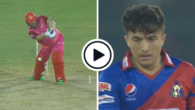 Watch: Musa Khan pins Paul Stirling LBW with inswinging yorker, gets pumped for three boundaries by Colin Munro in thrilling PSL over