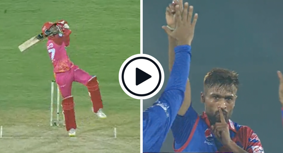 Watch: Mohammad Amir Rips Out Islamabad United Opener With Well-Directed Bouncer, Celebrates With Finger On Lips
