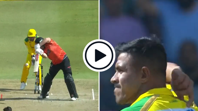 Watch: 'This is mystery' - Maheesh Theekshana delivers beautiful carrom ball, deceives opening batter to rip out off-stump in SA20