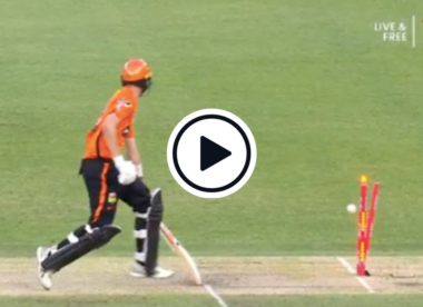 Watch: 'Village cricket' – Stevie Eskinazi's lazy walk back leads to comical run out in BBL final